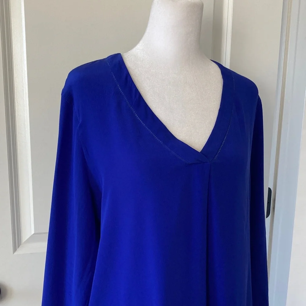 J. Crew 10 Blue Women's Top Long Sleeves